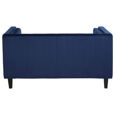 Felisa Two Seater Midnight Blue Velvet Sofa