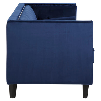 Felisa 3 Seat Midnight Velvet Sofa