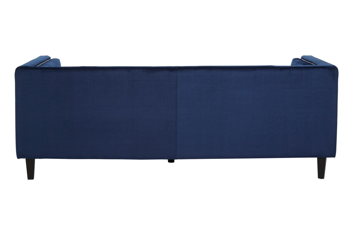 Felisa 3 Seat Midnight Velvet Sofa