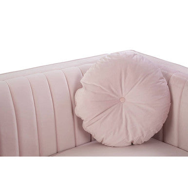 2 Seater Pink Velvet Sofa, Farah