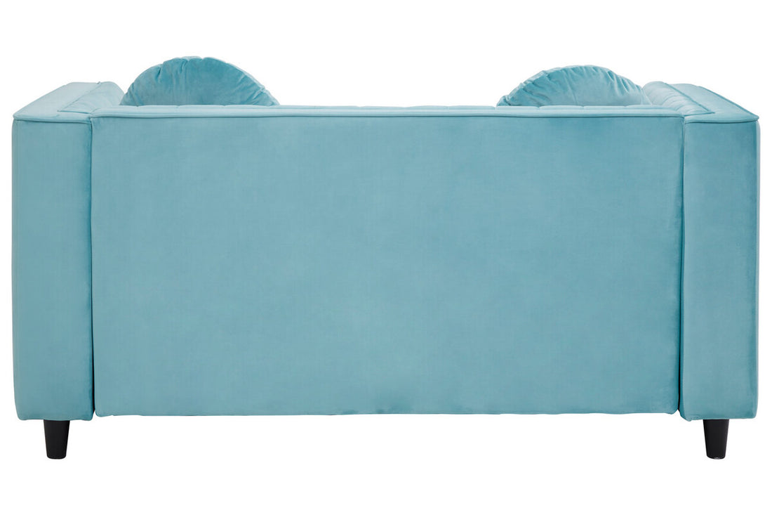 2 Seater Green Velvet Sofa, Farah