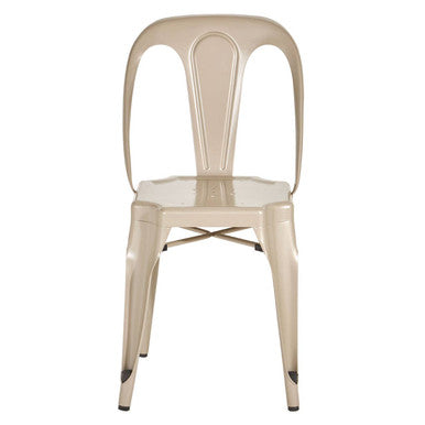 Grange Champagne Finish Metal Chair