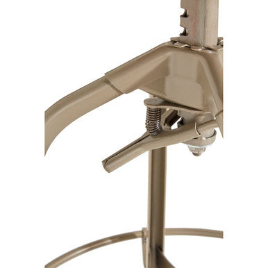 Gator Champagne Finish Adjustable Bar Stool