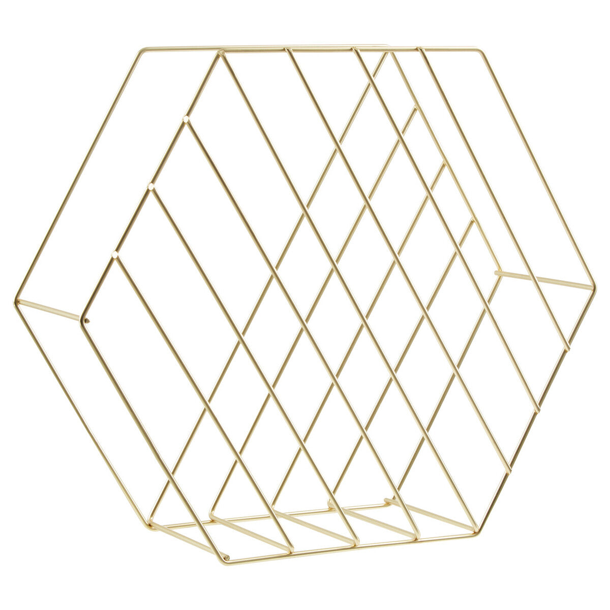 Vertex Hexagonal Magazine Rack