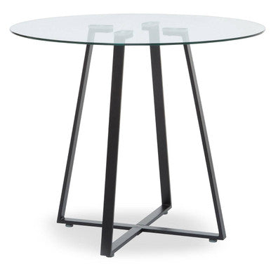 Metropolitan Matte Black Lattice Dining Table