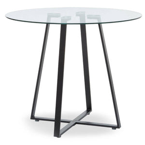 Metropolitan Matte Black Lattice Dining Table