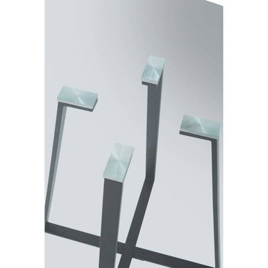 Metropolitan Matte Black Lattice Dining Table