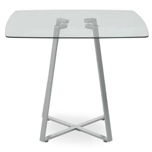 Metropolitan Square Matte Grey Dining Table