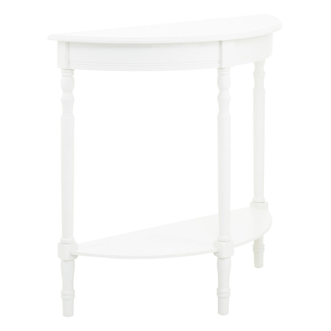 Heritage White Semi Circle Console Table - Image 3