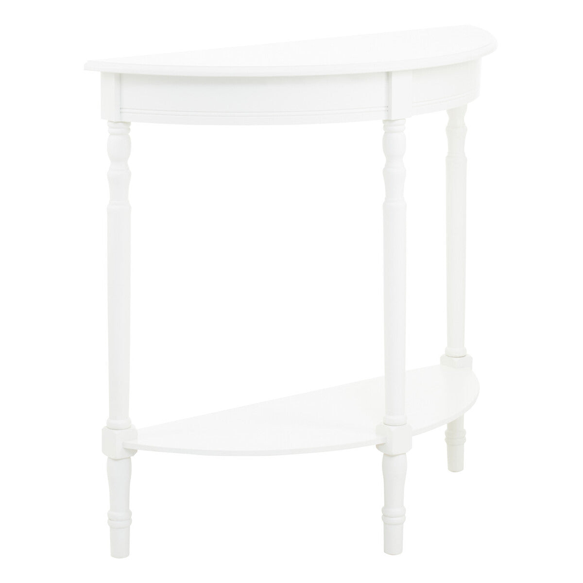 Heritage White Semi Circle Console Table - Image 3