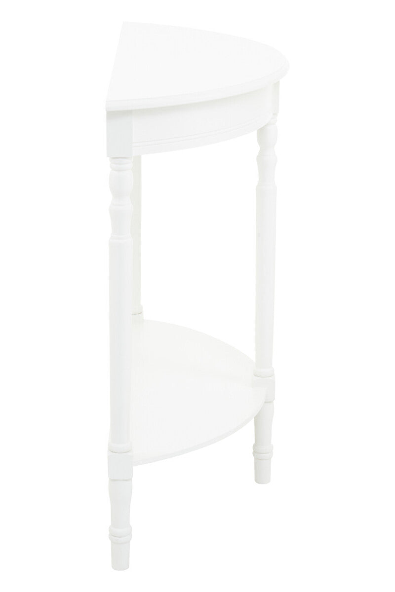 Heritage White Semi Circle Console Table - Image 4
