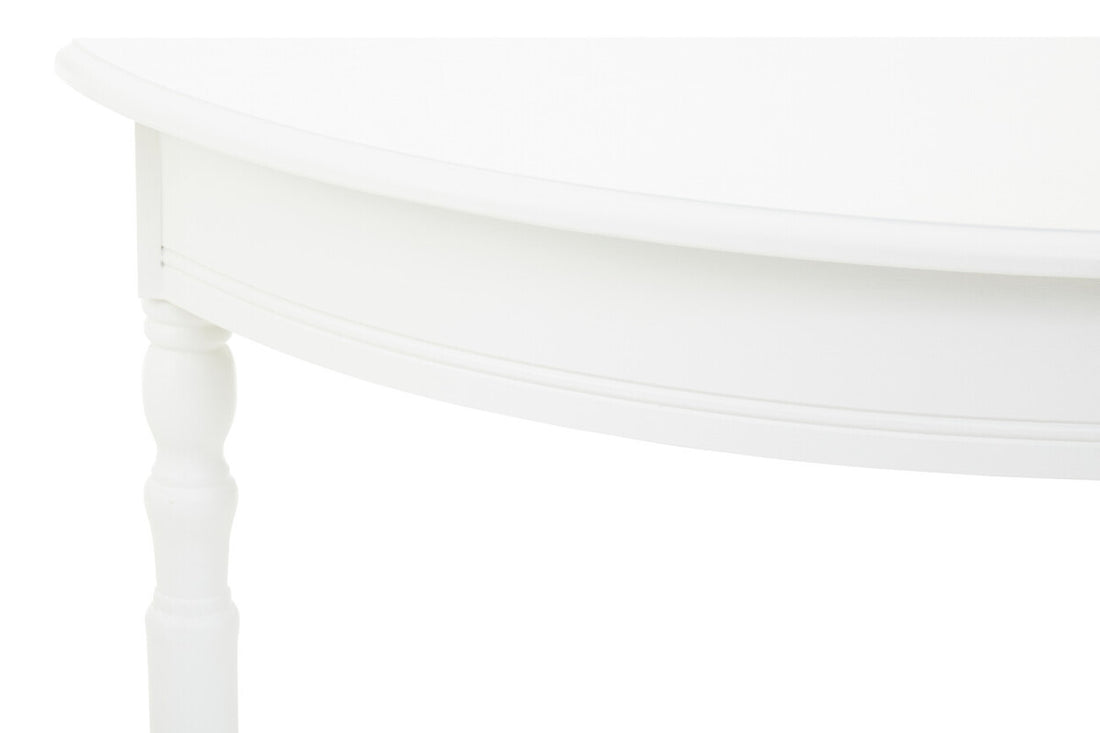Heritage White Semi Circle Console Table - Image 5