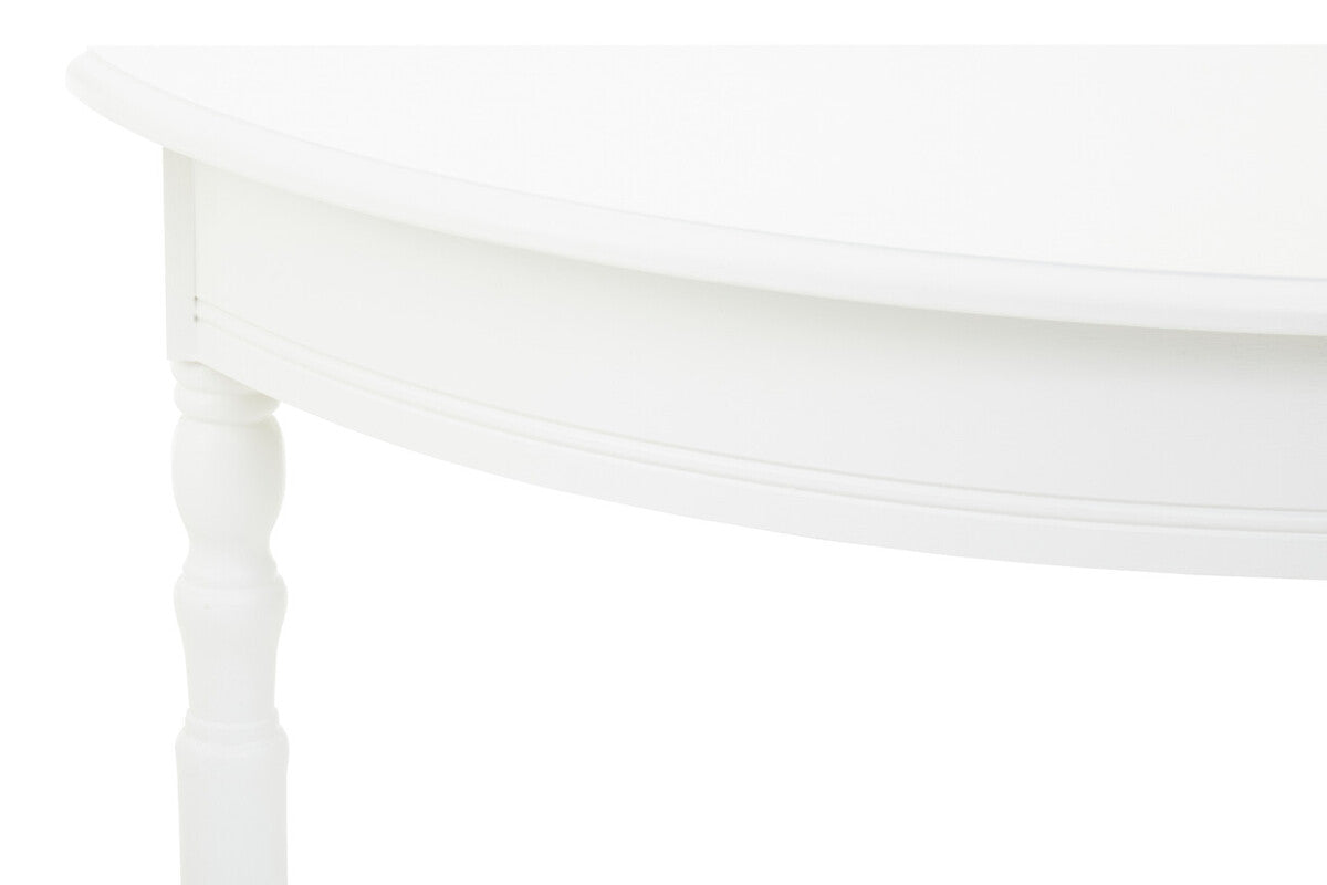 Heritage White Semi Circle Console Table - Image 5
