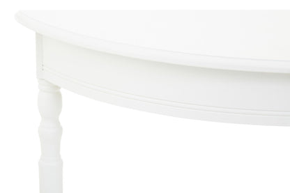 Heritage White Semi Circle Console Table - Image 5