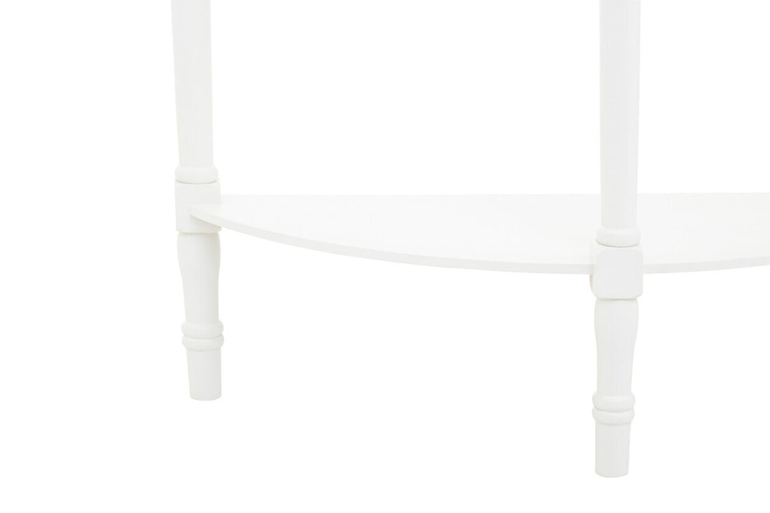 Heritage White Semi Circle Console Table - Image 6