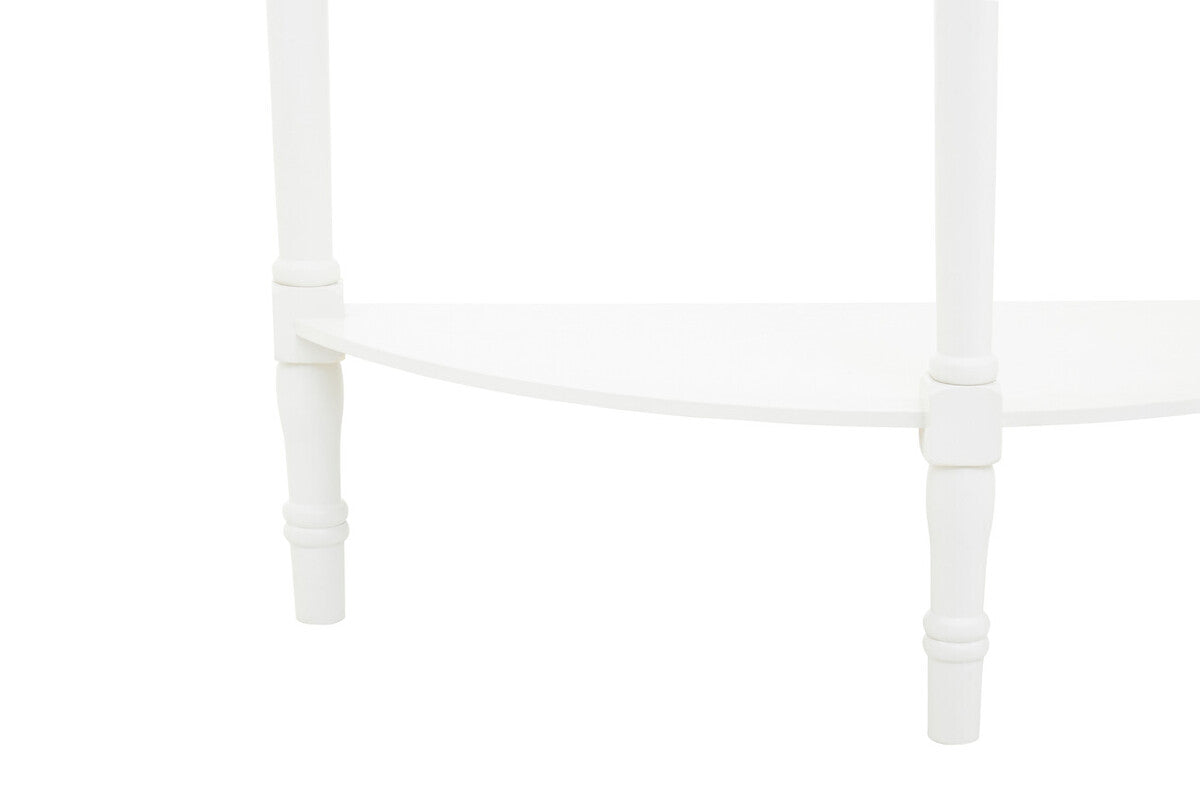 Heritage White Semi Circle Console Table - Image 6