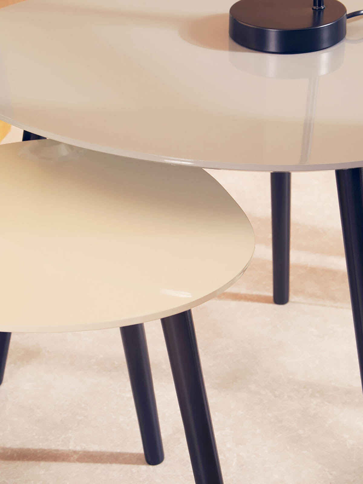 Nostra Set Of 2 Triangular Nesting Tables
