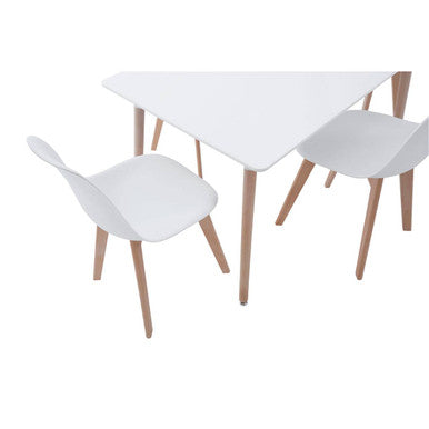 Varberg 5Pc White Dining Set