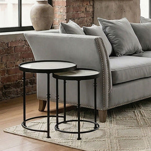 Arcana Set of 2 Round Side Tables