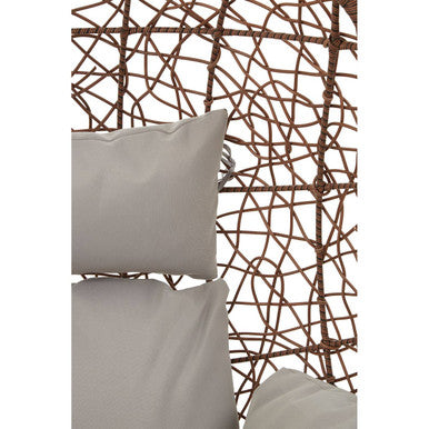 Goa Brown Rattan Hanging Chair