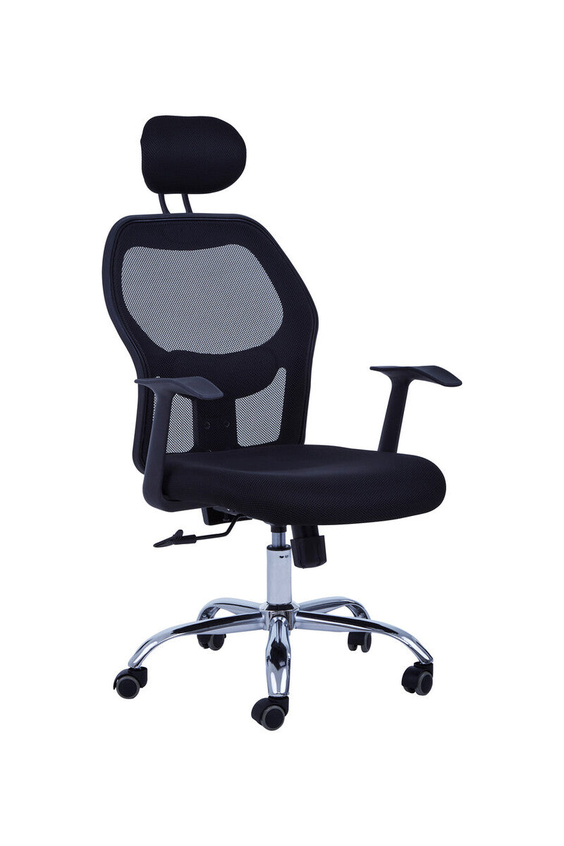 Frankin Black Home Office Chair With Revolving Base - Image 2