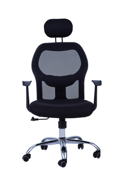 Frankin Black Home Office Chair With Revolving Base - Image 1