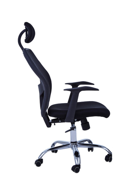 Frankin Black Home Office Chair With Revolving Base - Image 3
