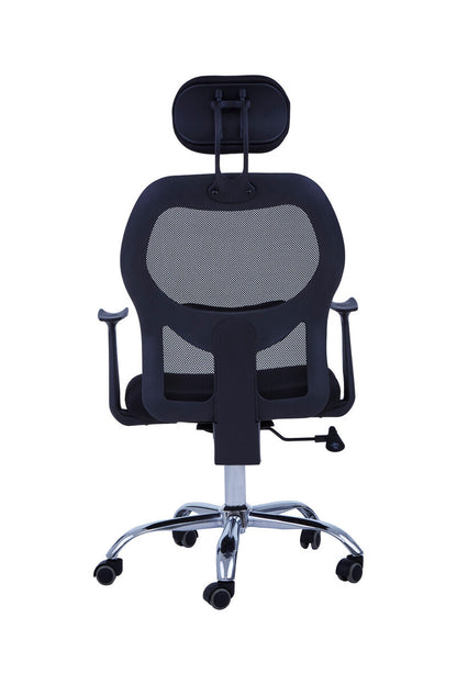Frankin Black Home Office Chair With Revolving Base - Image 4