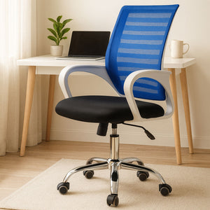 Fredrick Blue Mesh Home Office Chair