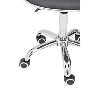 Fran Black Pu Home Office Chair