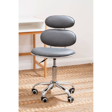 Fran Grey Pu Home Office Chair