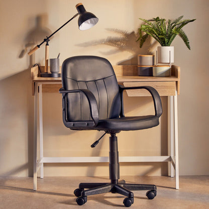 Flint Black Pu Home Office Chair