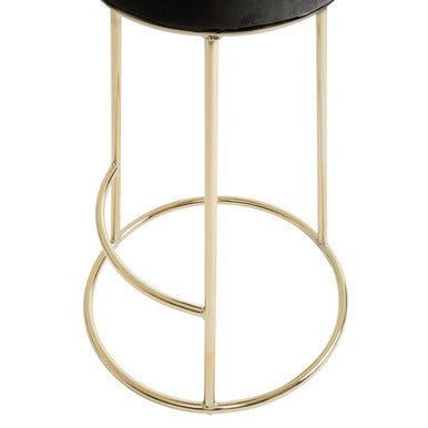Manhattan Black Velvet Tall Bar Stool