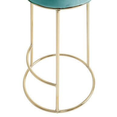 Manhattan Green Velvet Tall Bar Stool