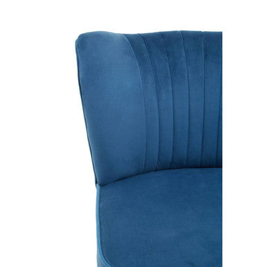 Regents Park Blue Velvet Chair