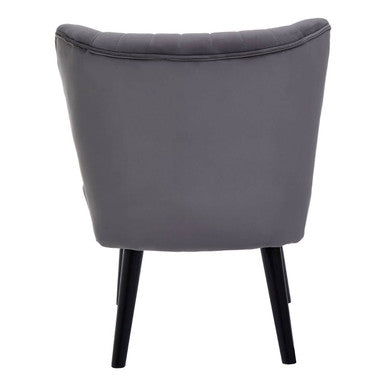 Regents Park Grey Velvet Chair