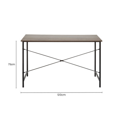 Dark Oak Veneer Effect Top Desk | Bradbury