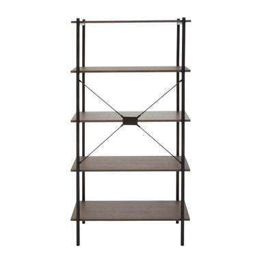 Bradbury Five Tier Dark Oak Shelf Unit