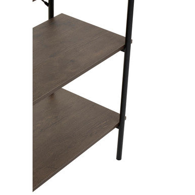 Bradbury Five Tier Dark Oak Shelf Unit