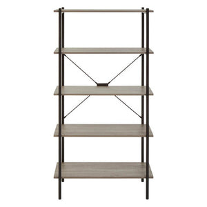Bradbury Five Tier Grey Oak Shelf Unit