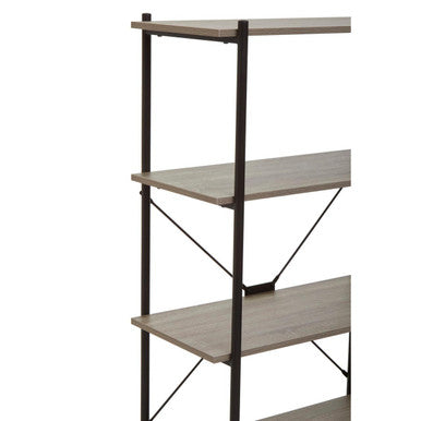 Bradbury Five Tier Grey Oak Shelf Unit