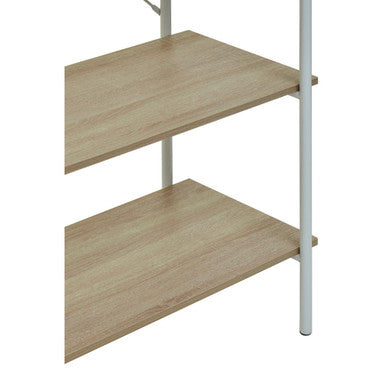 Bradbury Five Tier Natural Oak Shelf Unit
