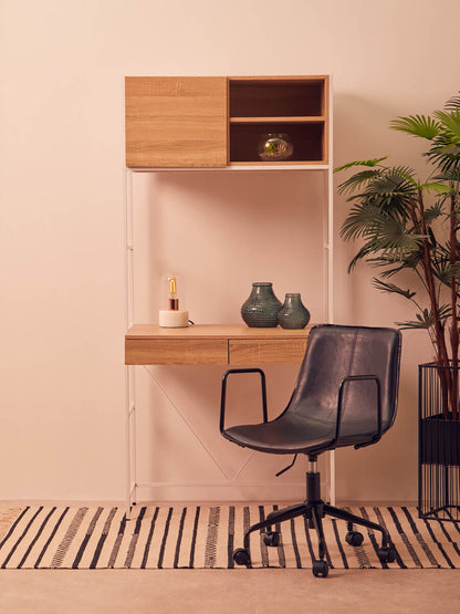 Bradbury Natural Oak Veneer Effect Shelf Unit