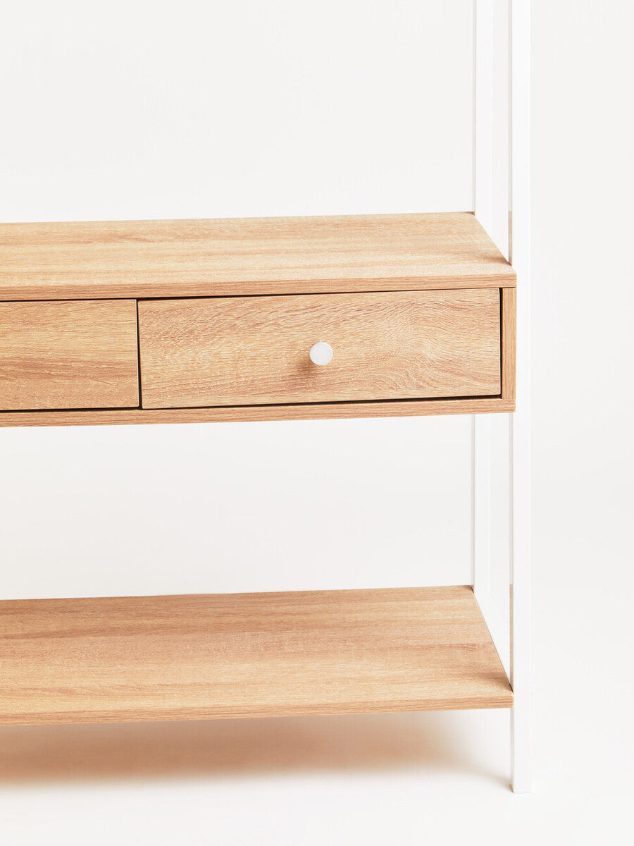 Bradbury Natural Oak Effect Open Wardrobe