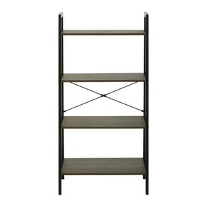 Bradbury Four Tier Dark Oak Veneer Ladder Shelf Unit