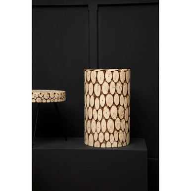 Lacuna Fir Wood Side Table and Stool