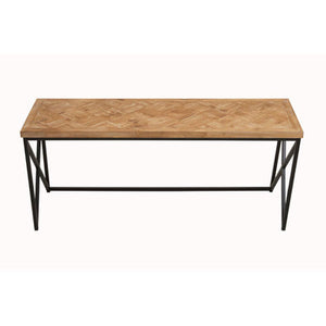 Kickford Parquet Fir Wood Coffee Table