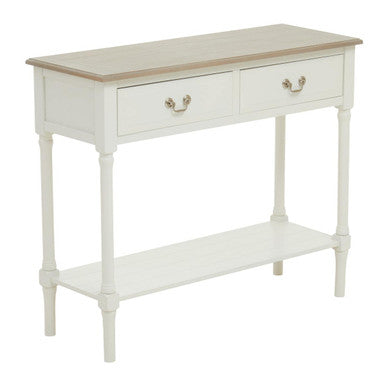 Heritage 2 Drawer Ivory Console Table
