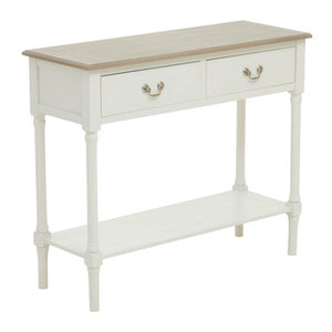 Heritage 2 Drawer Ivory Console Table