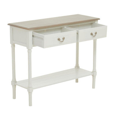 Heritage 2 Drawer Ivory Console Table